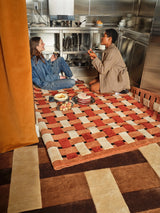 Basket Weave Rug - Blood Orange - PIECES by An Aesthetic Pursuit