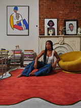 Nebula Rug - Crimson - PIECES by An Aesthetic Pursuit