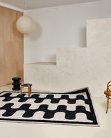 Home Union x Pieces Fortunado Rug in Nero e Bianco