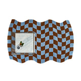 Giglio Rug in Blu e Marrone