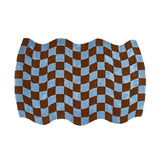 Giglio Rug in Blu e Marrone