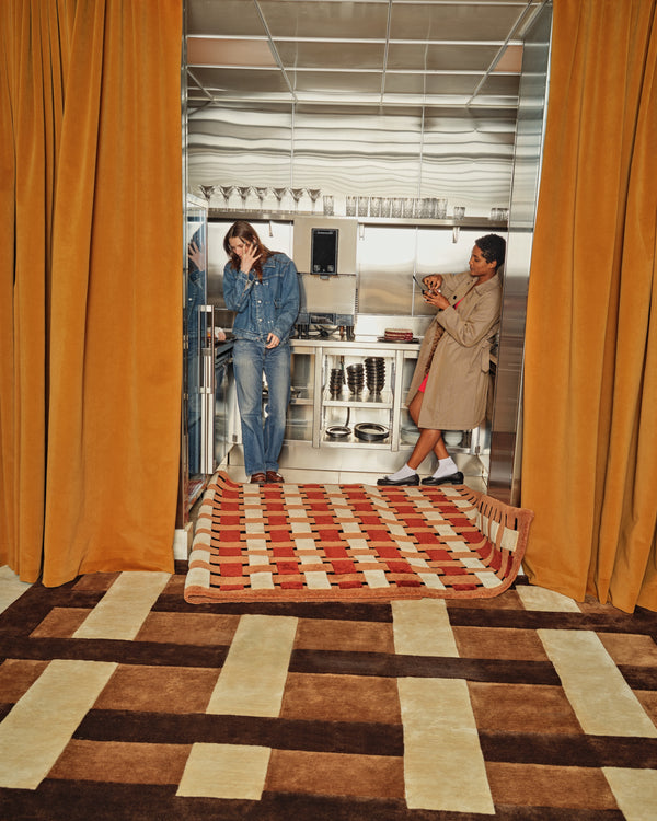 Wide Weave Rug - Café