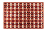 Basket Weave Rug - Blood Orange