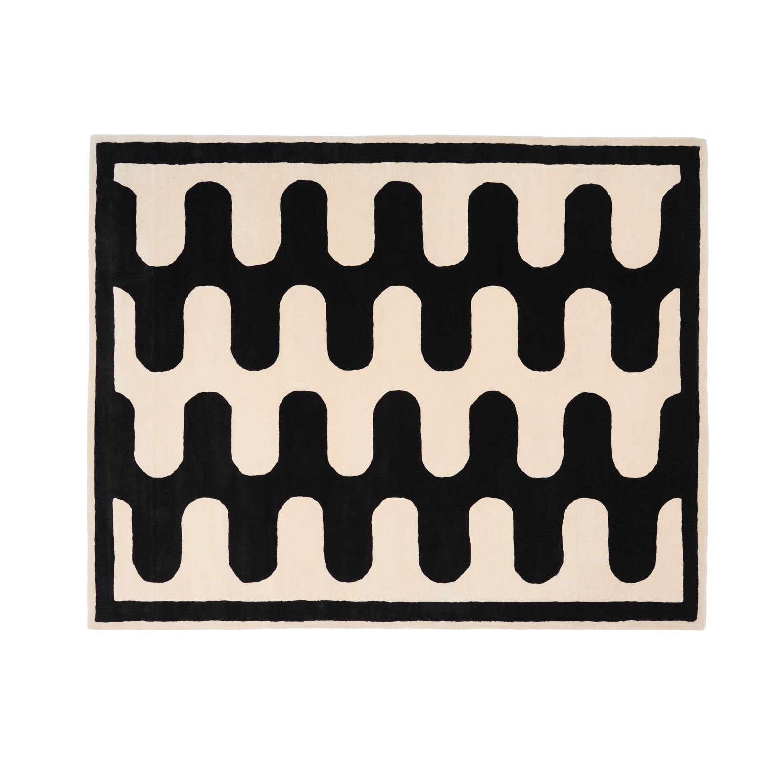 Home Union x Pieces Fortunato Rug - Nero e Bianco – Pieces Home